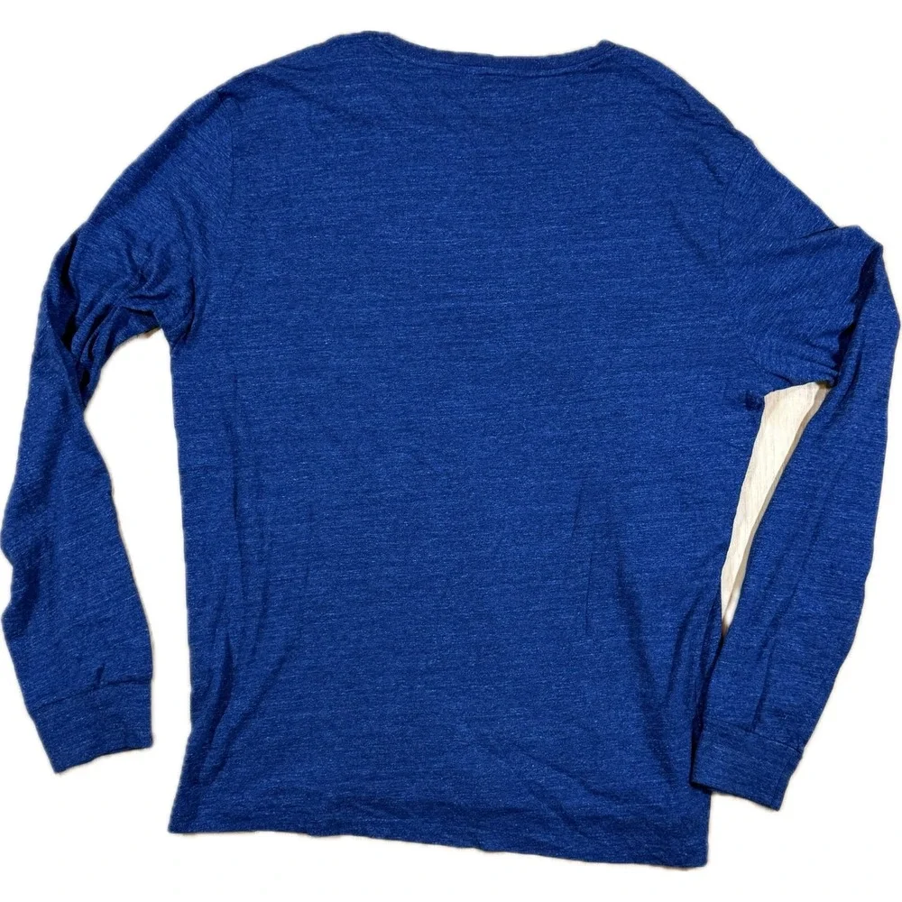 Polo Ralph Lauren Shirt Mens XL Blue Long Sleeve Tee Custom Fit Cotton‎ Preppy
